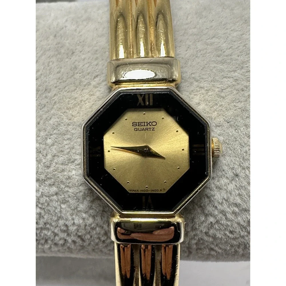 Seiko 1N00-5E49 New Battery Ladies Watch 19MM 7